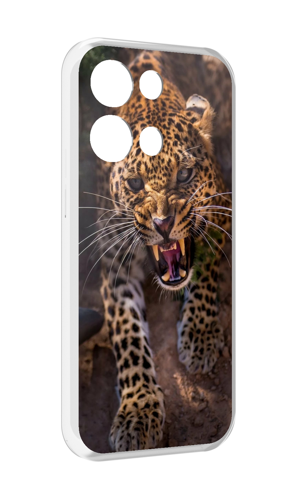 

Чехол MyPads Злой-гепард для OPPO Reno8 Pro, Прозрачный, Tocco