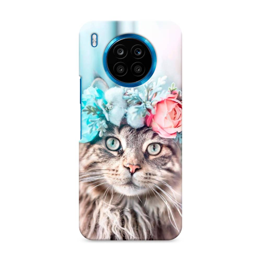 

Чехол Awog "Кот в венке" для Honor 50 Lite, 6106420-1