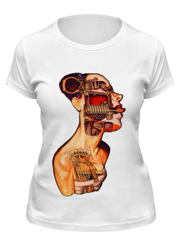 

Футболка женская Printio Женщина машина белая 2XL, Белый, Женщина машина