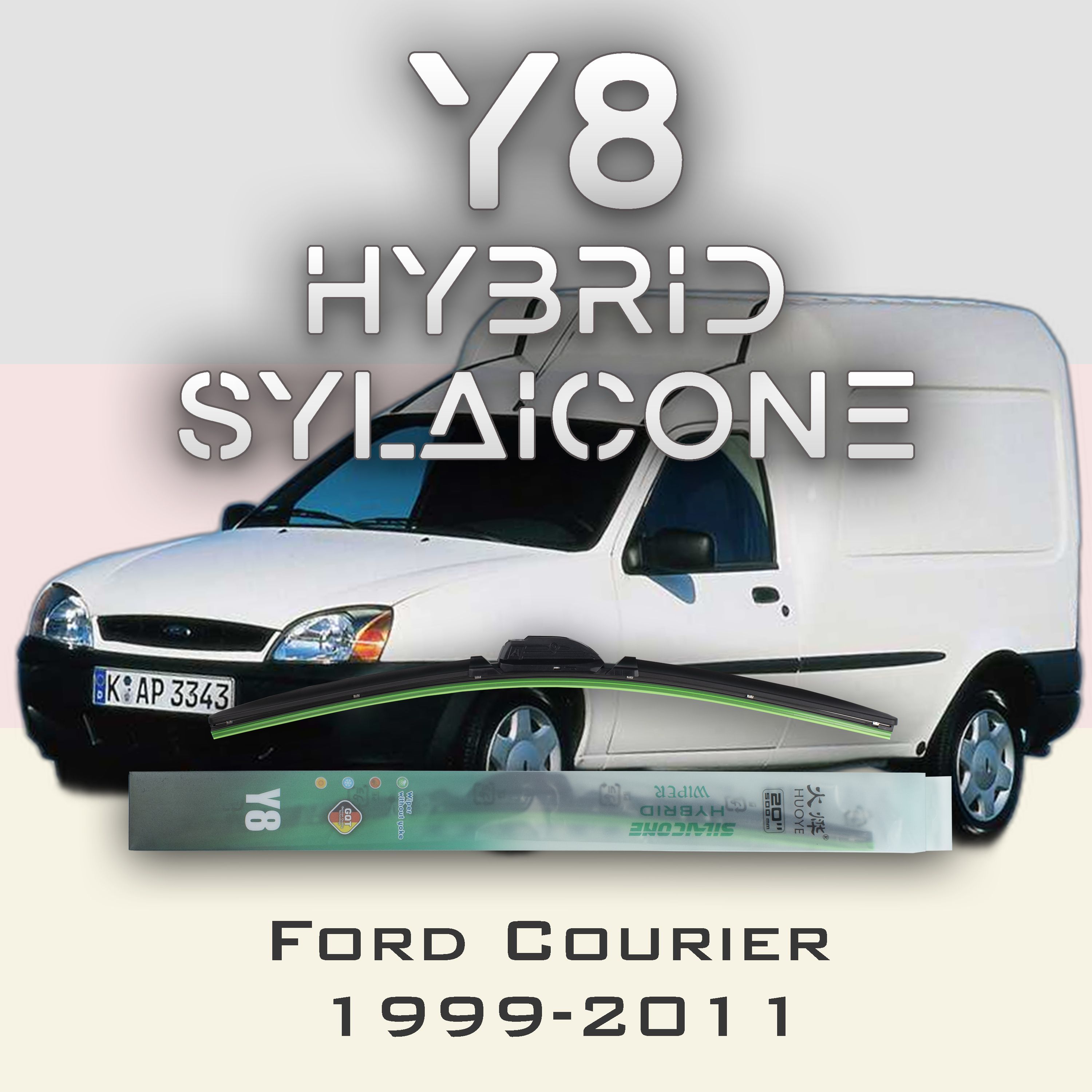 

Комплект щеток стеклоочистителя HUOYE Y8-Ford Courier 1999-2011, Y8