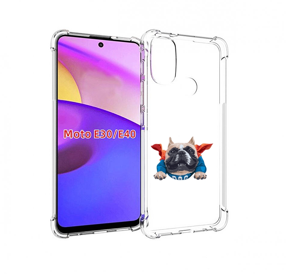 

Чехол бампер MyPads Супер-Дог для Motorola Moto E30., Прозрачный, Tocco