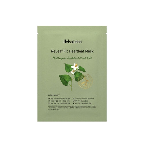 Маска Jmsolution Releaf Fit Heartleaf Mask тканевая с экстрактом гуттуинии 30 мл