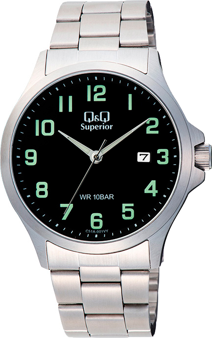 

Наручные часы мужские Q&Q C51A-001VY, C51A-001VY
