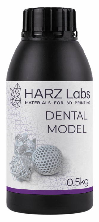 

Фотополимер HARZ Labs Dental Model Bone Белый, 0.5 л, Dental Model Bone