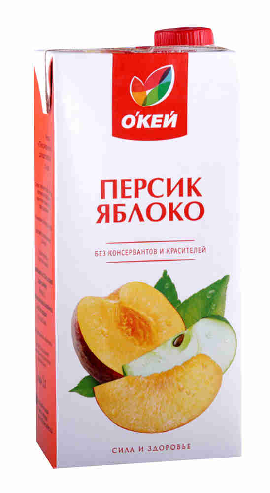 

Нектар Окей Персиково-яблочный 1 л