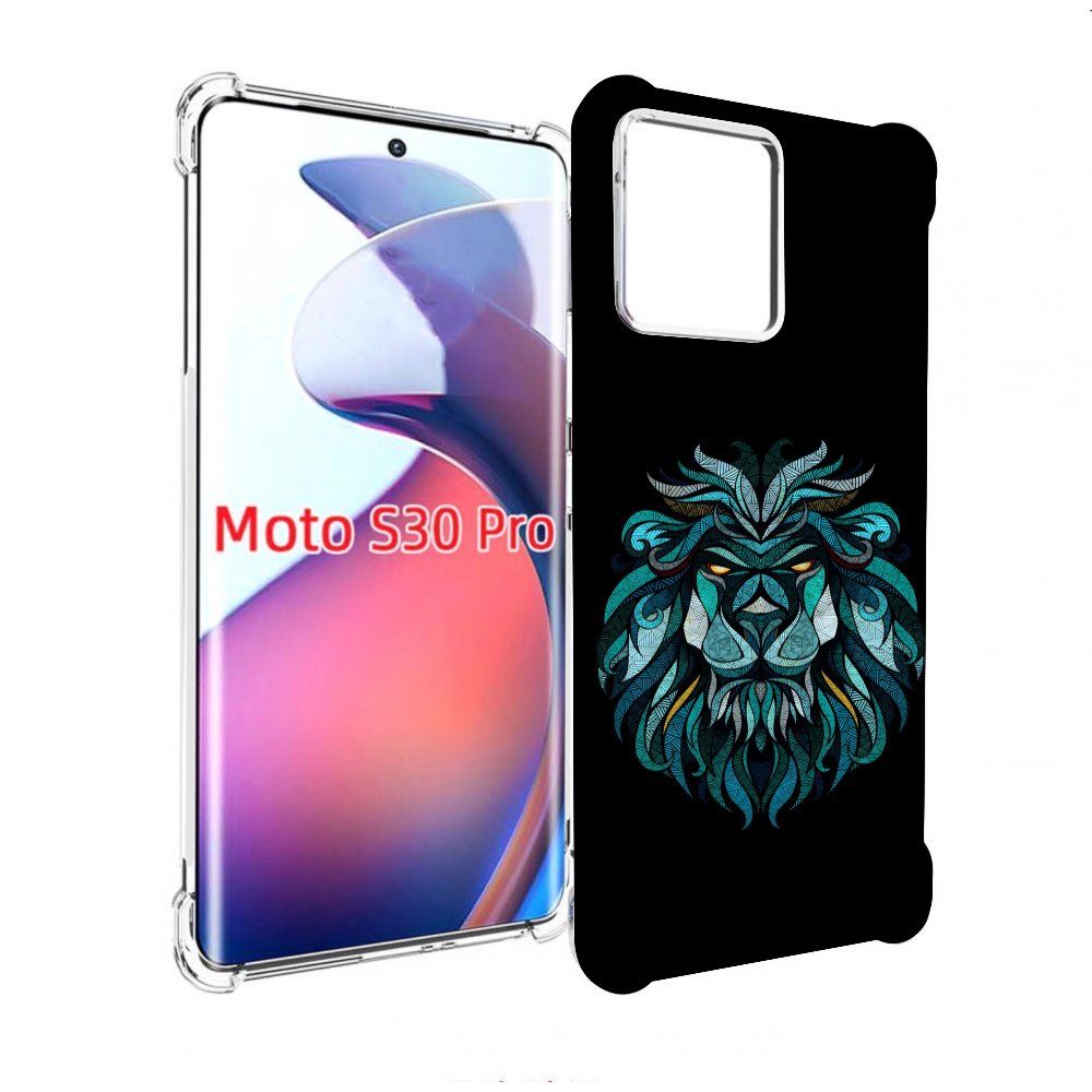 

Чехол MyPads Лев-красивый-зеленый для Motorola Moto S30 Pro, Прозрачный, Tocco