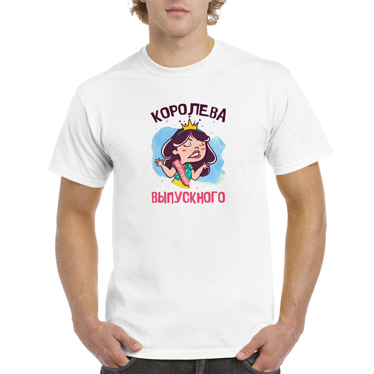 

Футболка женская CoolPodarok 60M04984 белая 60 RU, Белый, 60M04984