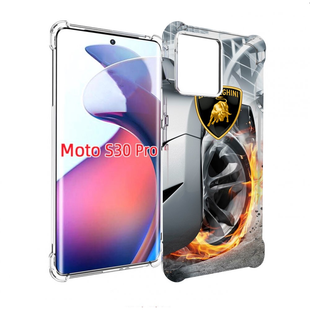 

Чехол MyPads Ламборгини мужской для Motorola Moto S30 Pro, Прозрачный, Tocco