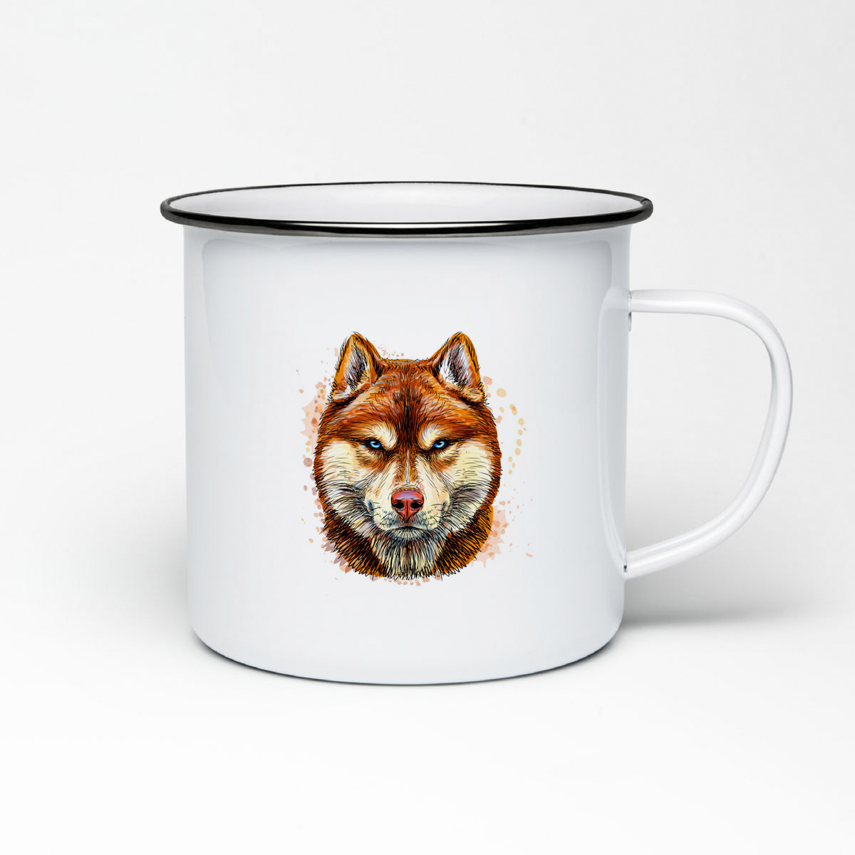 

Кружка металлическая CoolPodarok Животные.Волчок