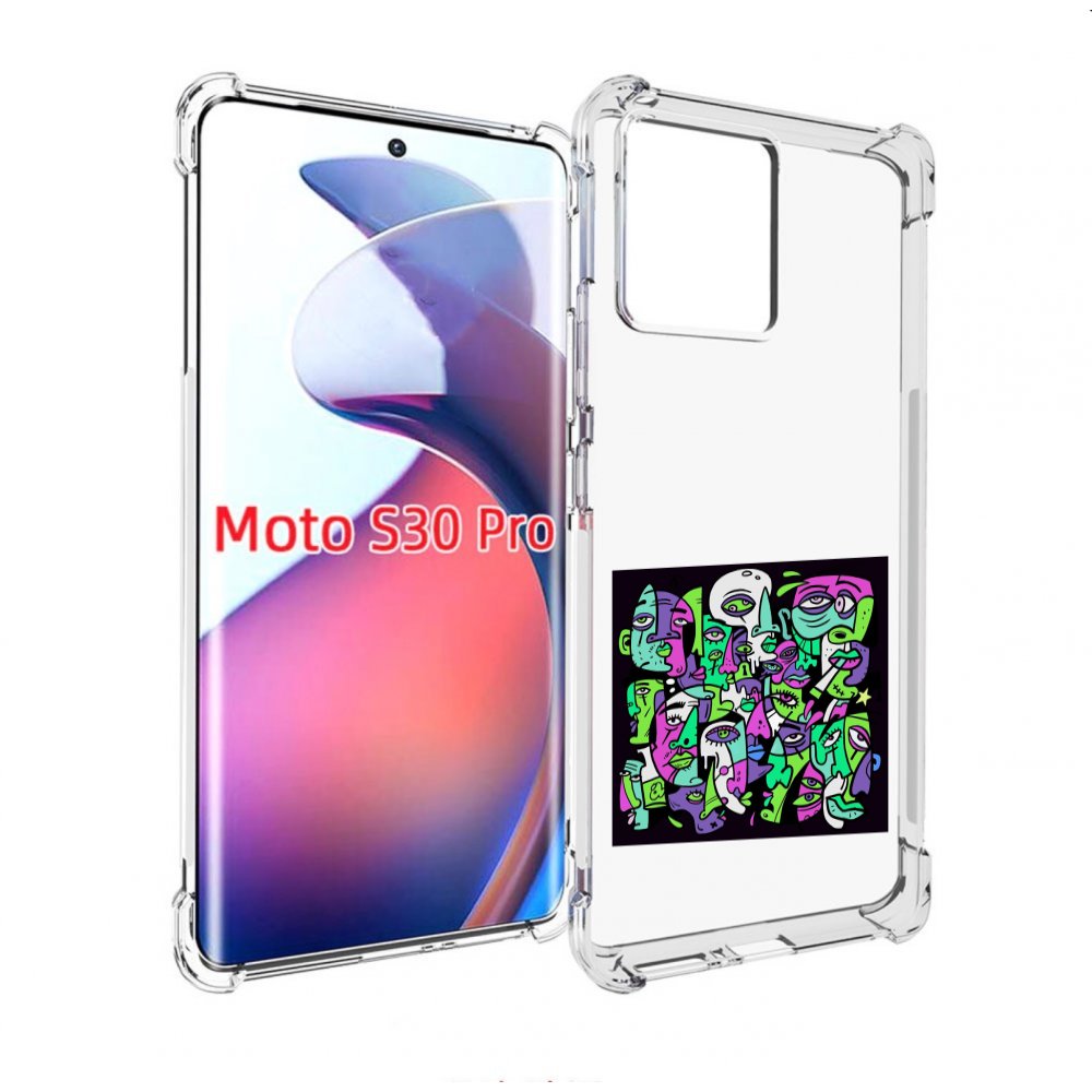 

Чехол MyPads Кривой эфир ATL для Motorola Moto S30 Pro, Прозрачный, Tocco