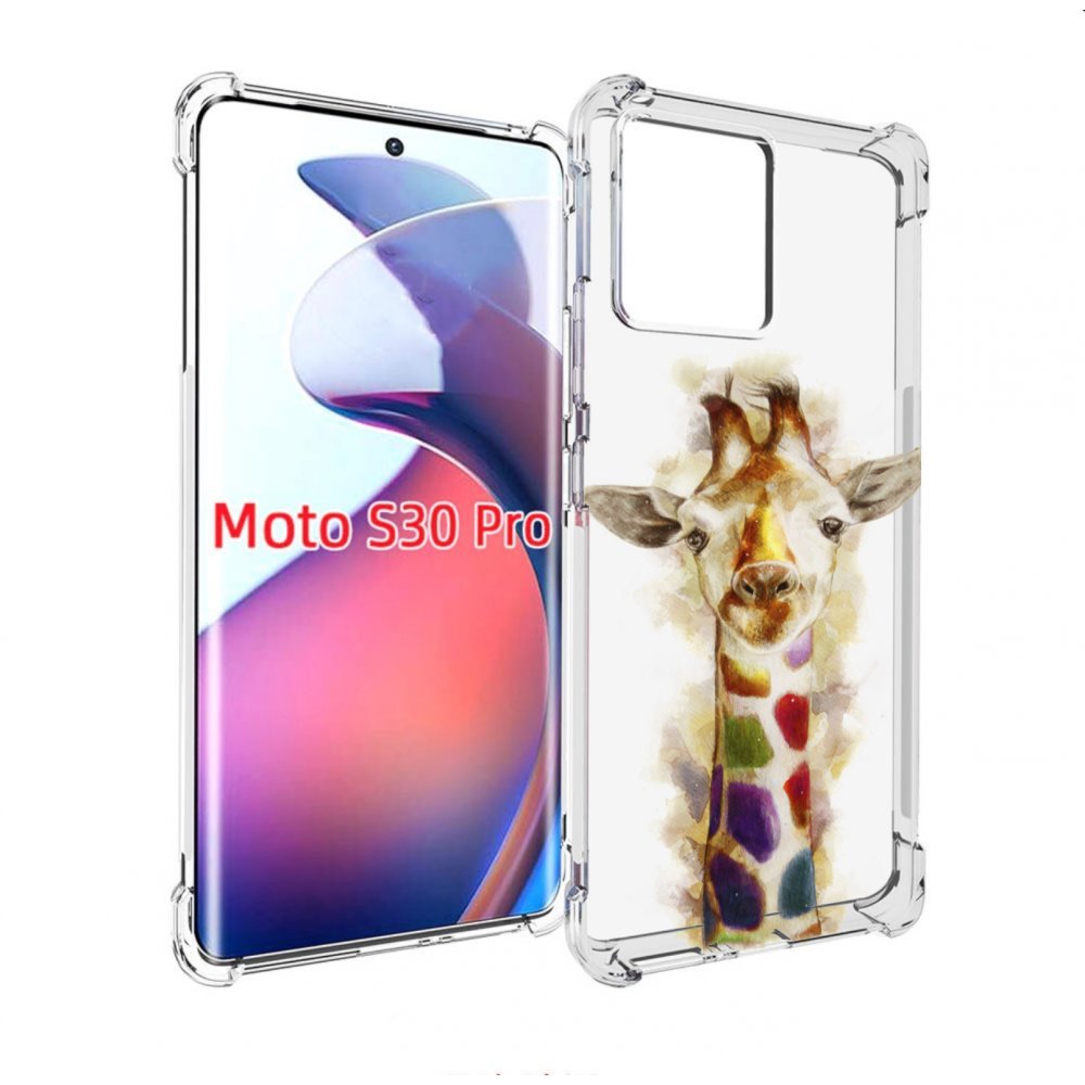 

Чехол MyPads Красочный жираф для Motorola Moto S30 Pro, Прозрачный, Tocco