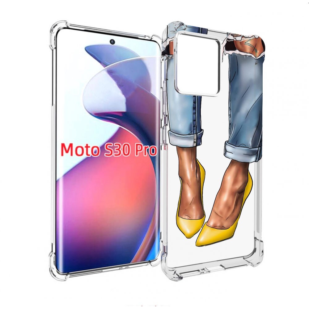 Чехол MyPads Красивые-туфли для Motorola Moto S30 Pro