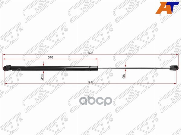 

Амортизатор Крышки Багажника Opel Corsa D 06- Sat St-13182537