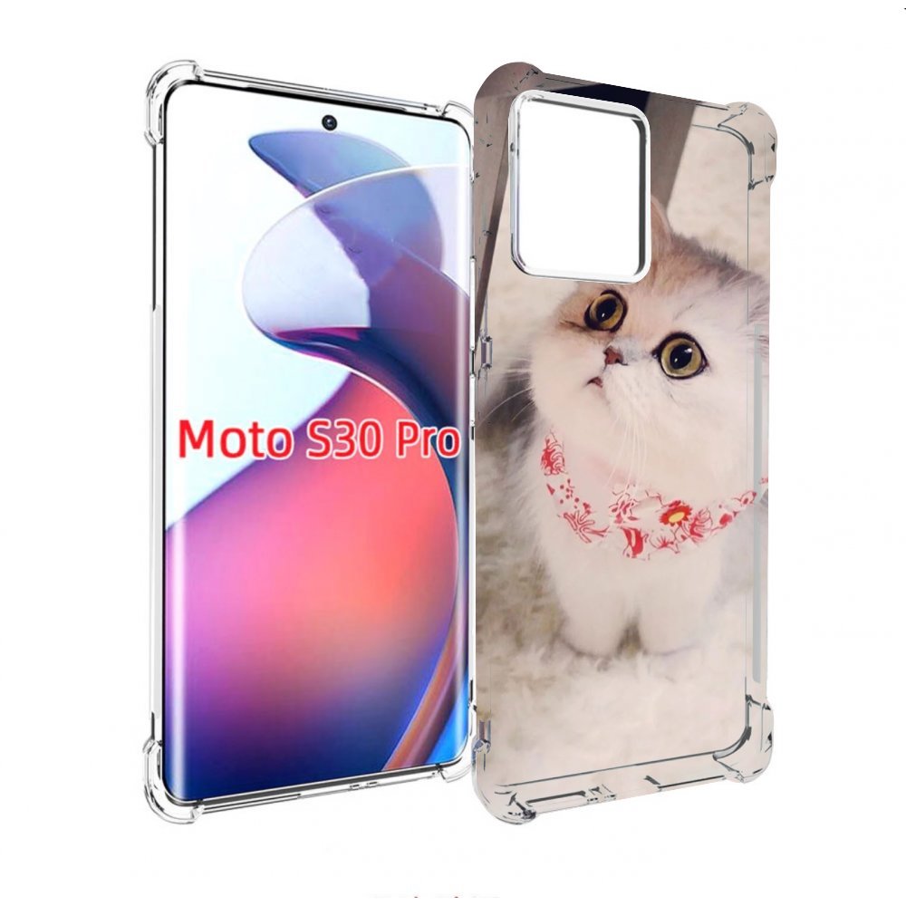 

Чехол MyPads Котеночек женский для Motorola Moto S30 Pro, Прозрачный, Tocco