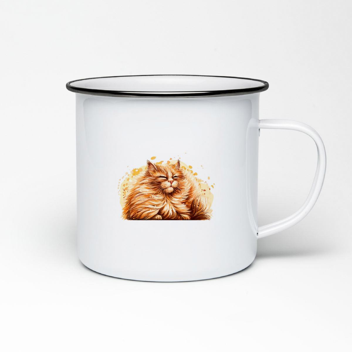 

Кружка металлическая CoolPodarok Животные. Котик