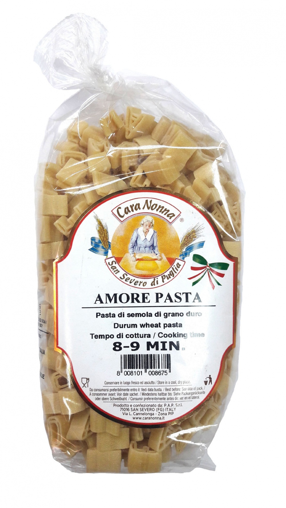 

Паста CARA NONNA 5 букв "A M O R E" (Любовь) 500г*12