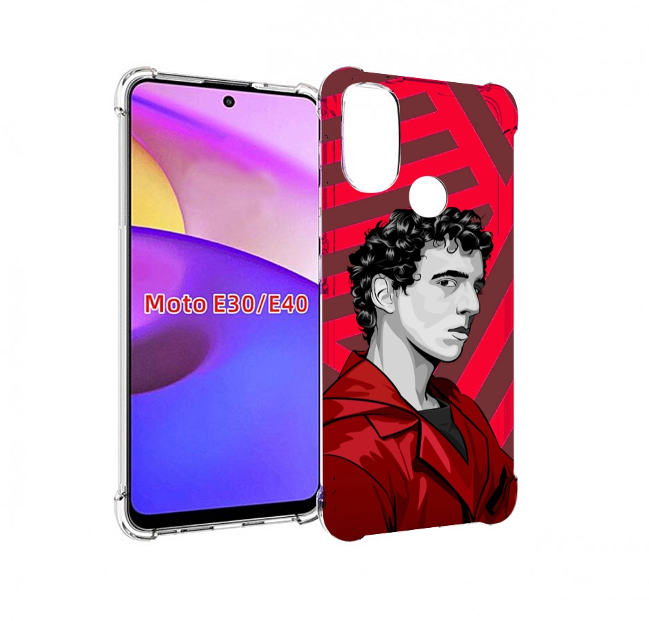 

Чехол бампер MyPads Рио-бумажный-дом для Motorola Moto E30., Прозрачный, Tocco