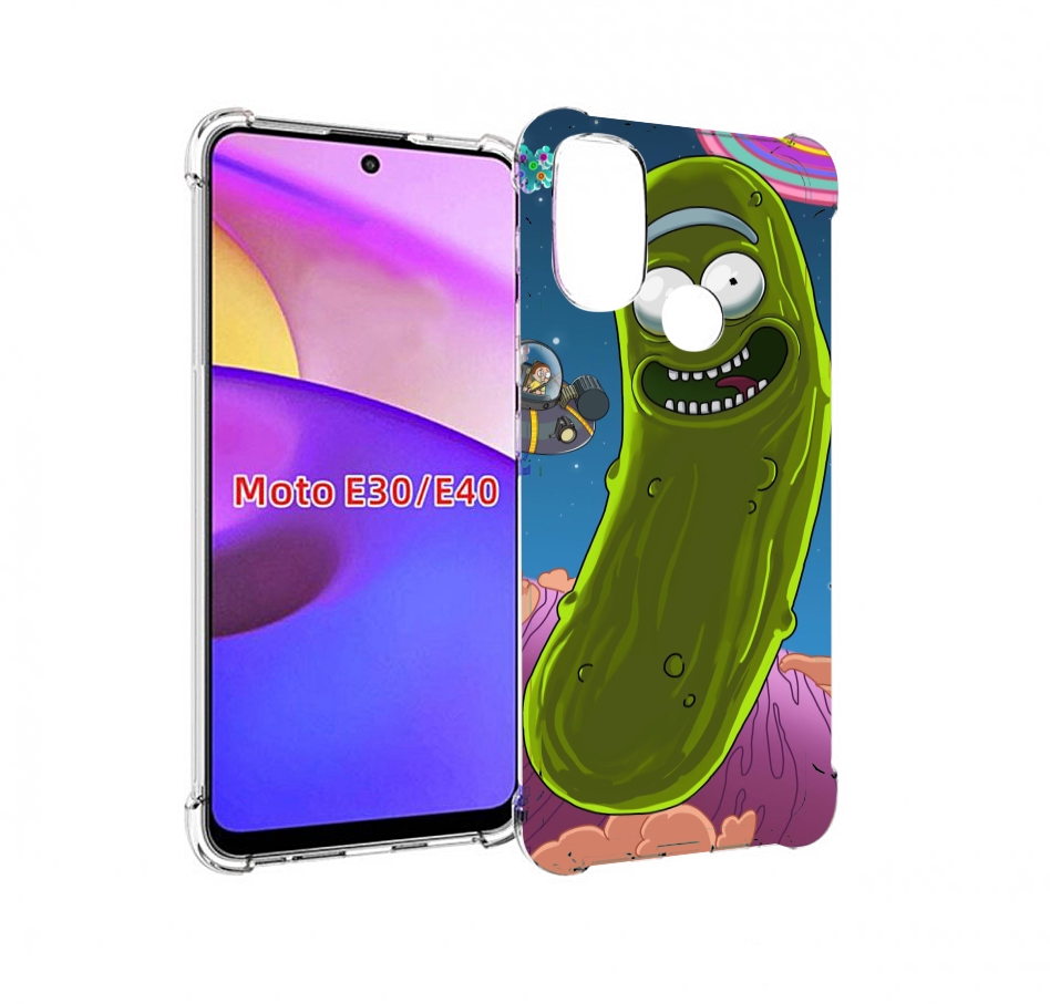 

Чехол бампер MyPads Рик огурец для Motorola Moto E30., Прозрачный, Tocco