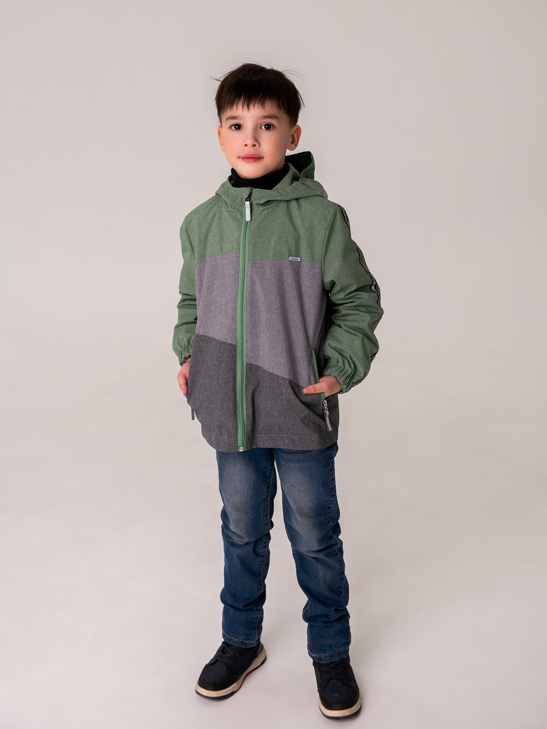 Ветровка детская Sibirikids S270В 01, зеленый, 128