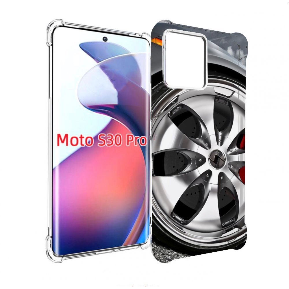 

Чехол MyPads Колесо мужской для Motorola Moto S30 Pro, Прозрачный, Tocco