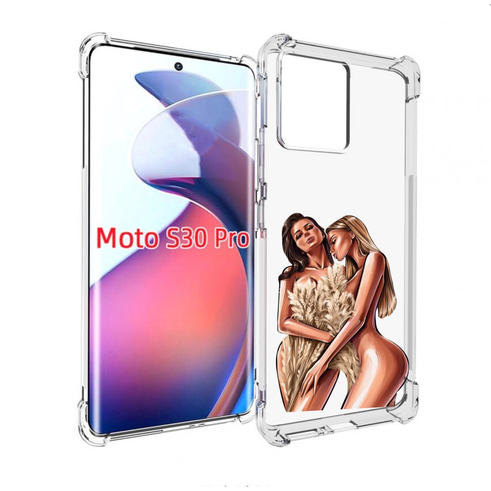 

Чехол MyPads Иллюстрированные-девушки женский для Motorola Moto S30 Pro, Прозрачный, Tocco