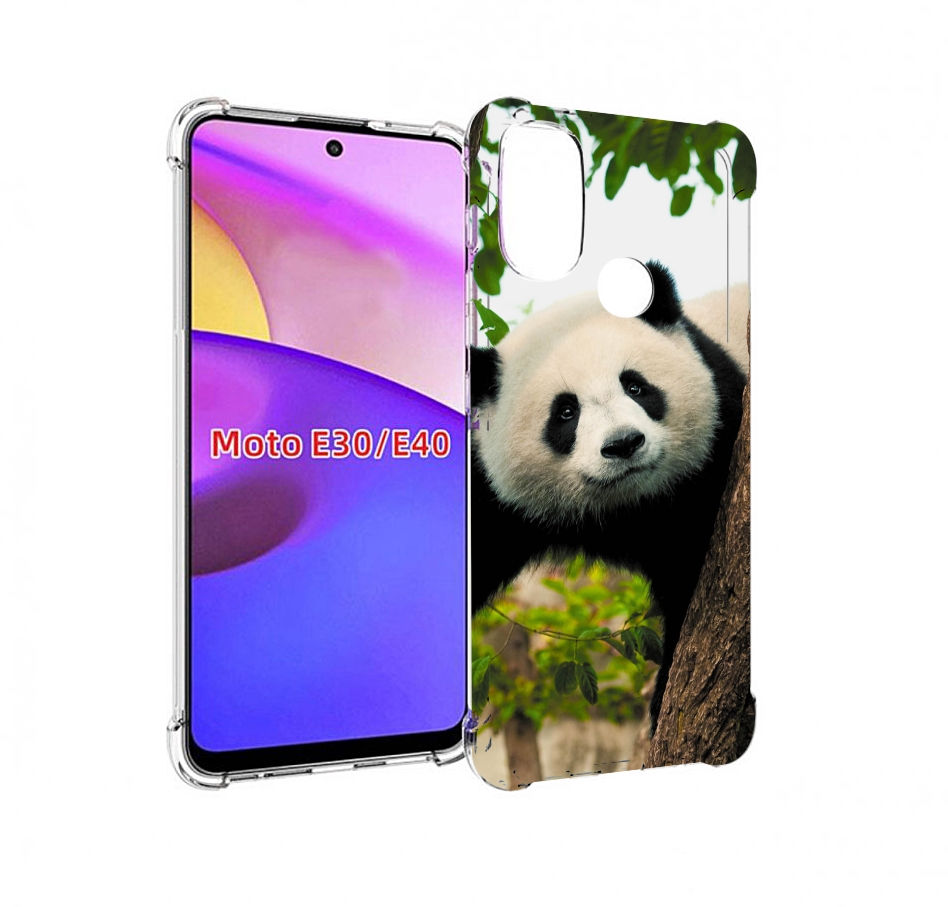

Чехол бампер MyPads Панда-на-дереве для Motorola Moto E30., Прозрачный, Tocco