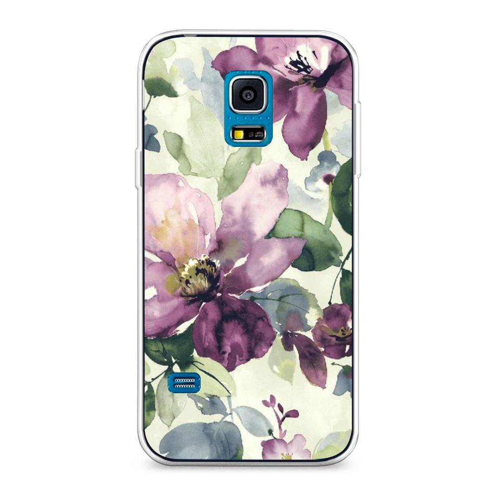 

Чехол Awog "Сиреневые цветы-акварель" для Samsung Galaxy S5 mini, 24250-10