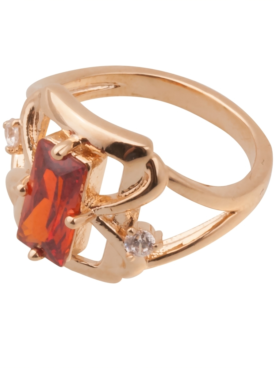 

Кольцо из бижутерного сплава р. 19 Lotus Jewelry 3043R-14gn, гранат/циркон, 3043R-14gn