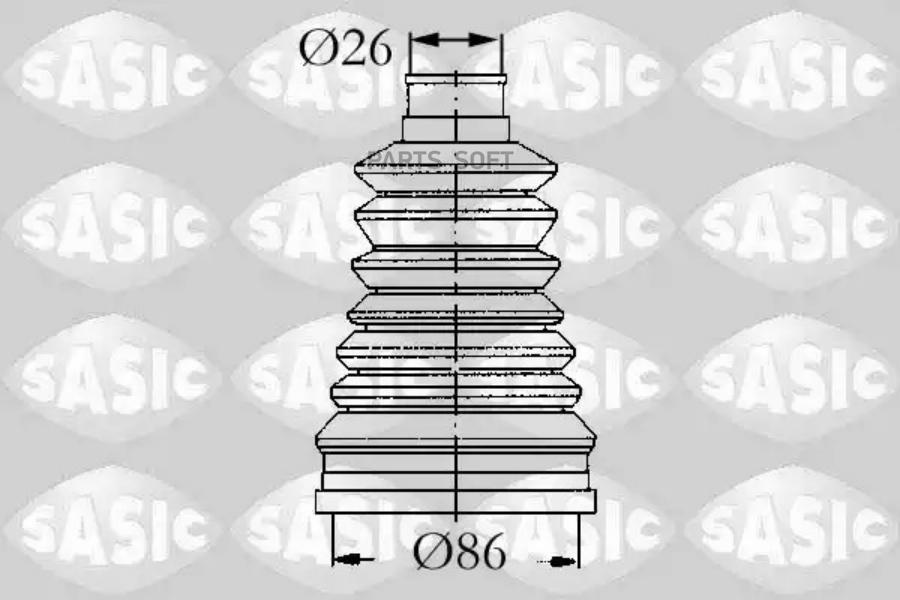 

SAS4003440_к-кт пыльника ШРУСа наружного МКПП Renault R19 all 88-95