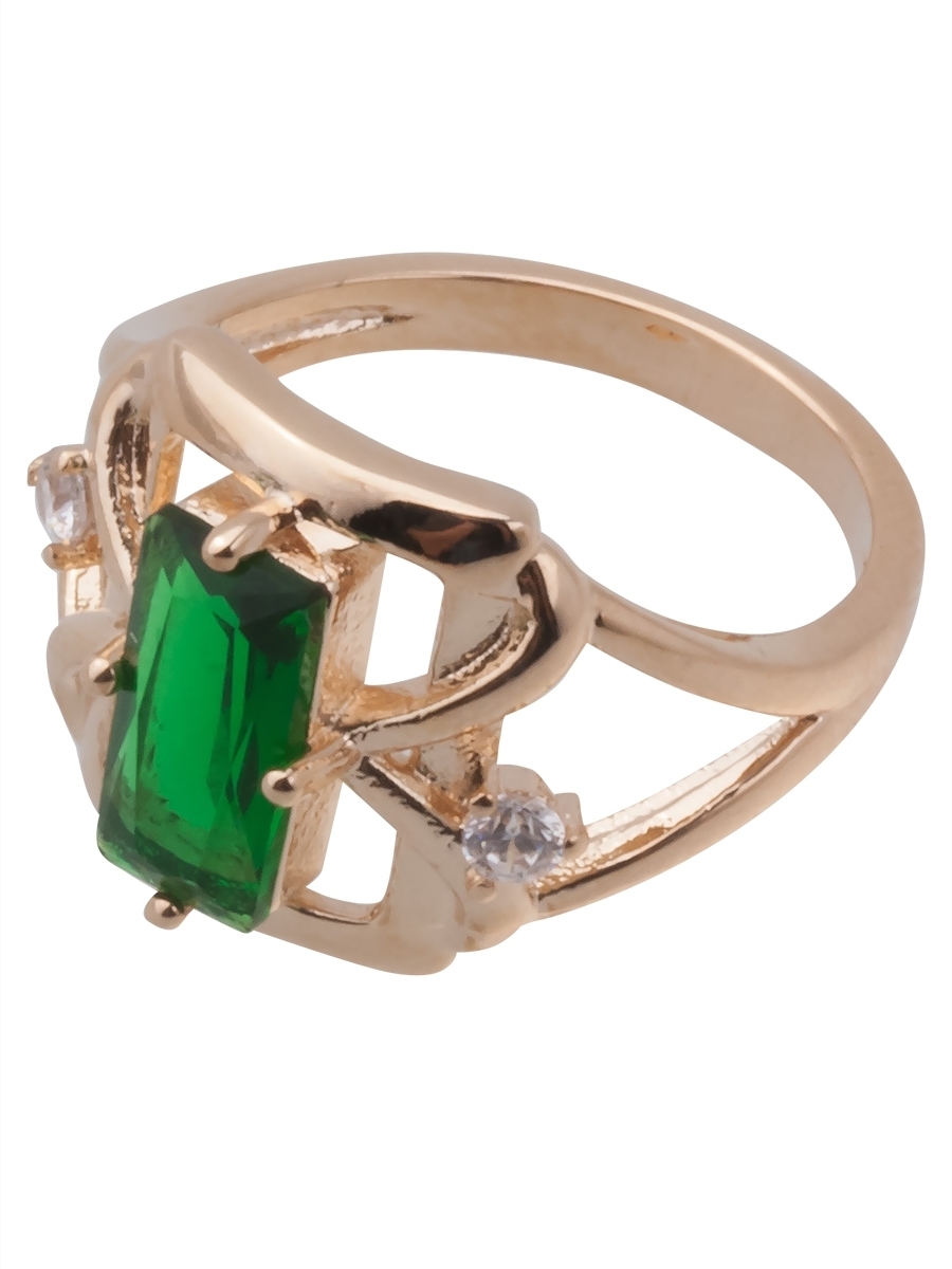 

Кольцо из бижутерного сплава р. 20 Lotus Jewelry 3043R-14Gcz, фианит, Кольцо с фианитом зеленым "Леди-Ди" 3043R-14Gcz
