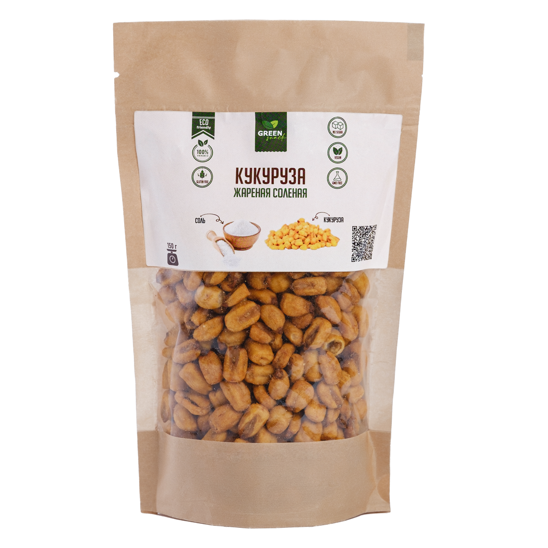 

Кукуруза GreenSnack жареная соленая, 150 г