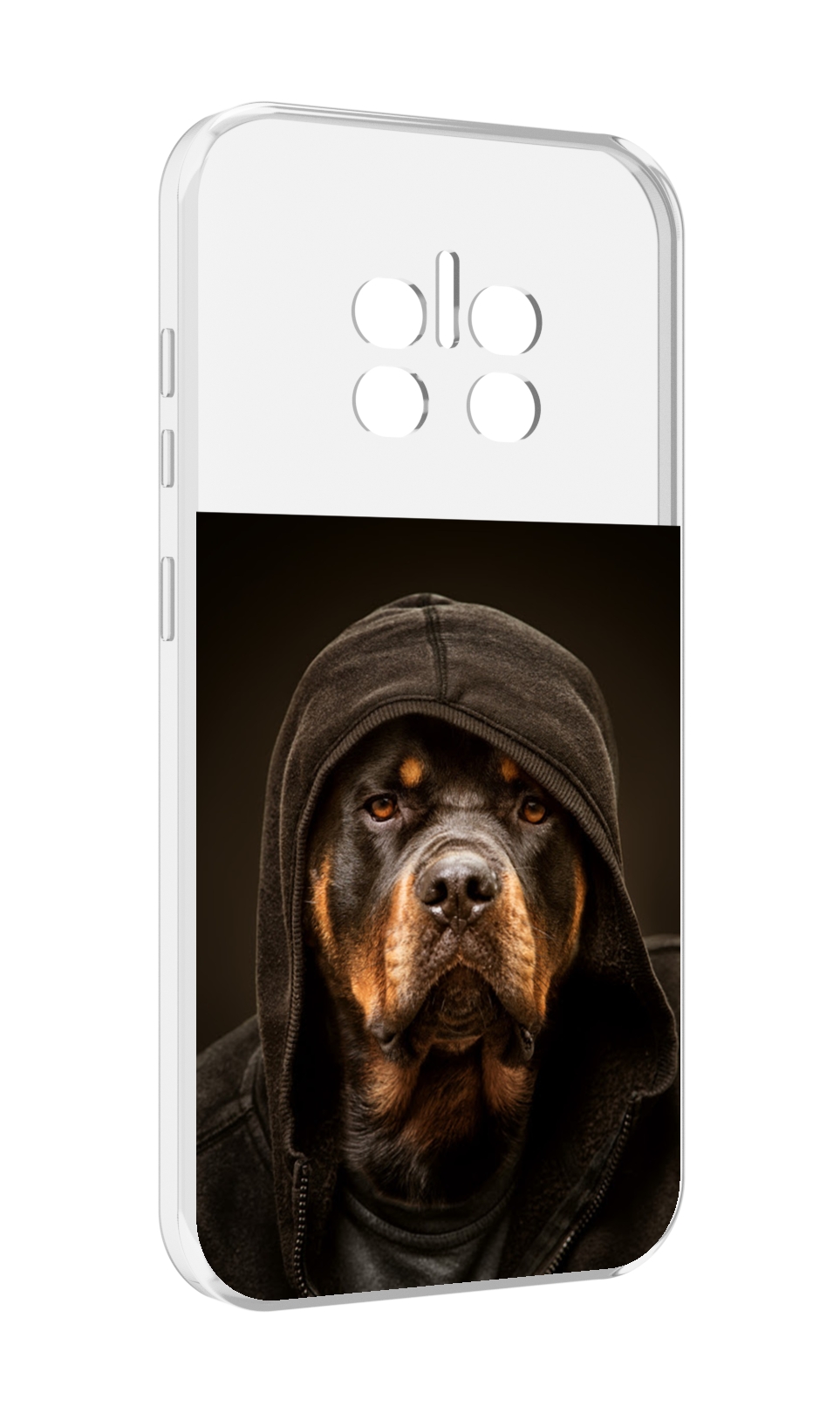 

Чехол MyPads Пес-барбос для Doogee V11, Прозрачный, Tocco
