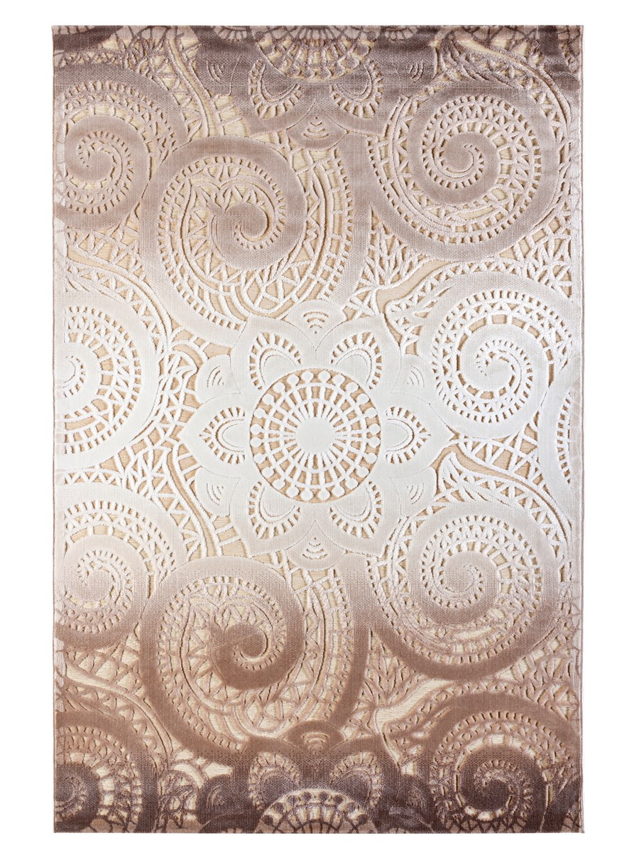 фото Ковер gloria 4097a прямой белый 150x300 sofia rugs