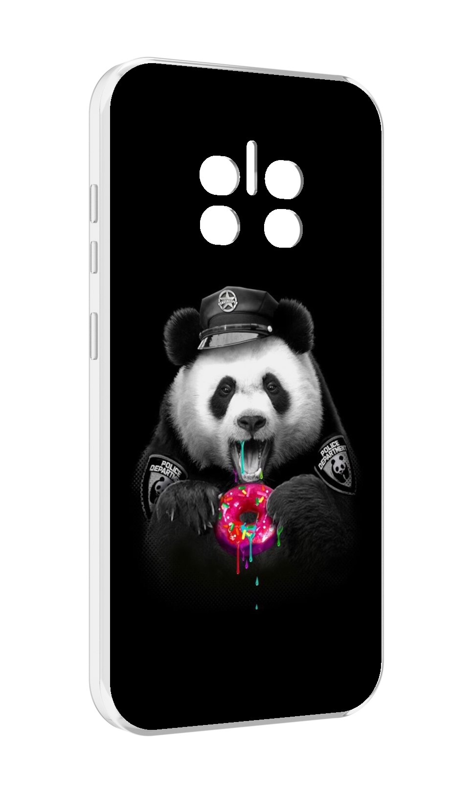

Чехол MyPads Панда-с-пончиком для Doogee V11, Прозрачный, Tocco