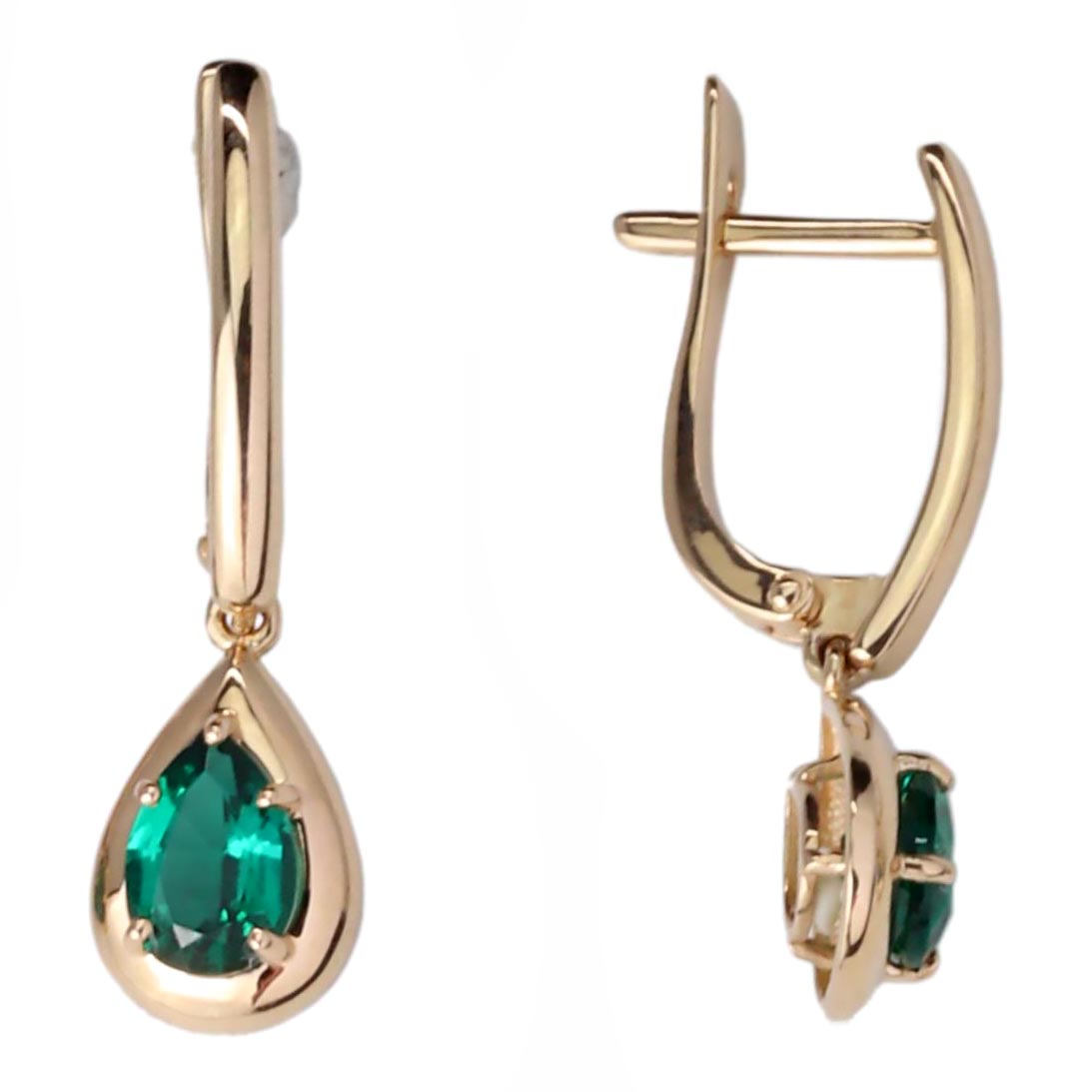 

Серьги из красного золота с изумрудом Vesna jewelry 21876-150-25-00, 21876-150-25-00