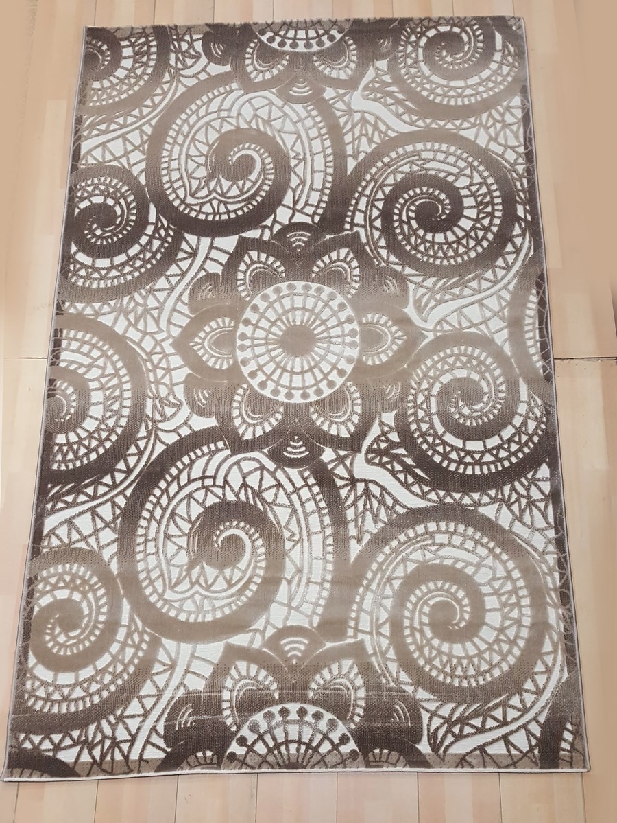 фото Ковер gloria 4097a прямой с.коричневый 80x300 sofia rugs