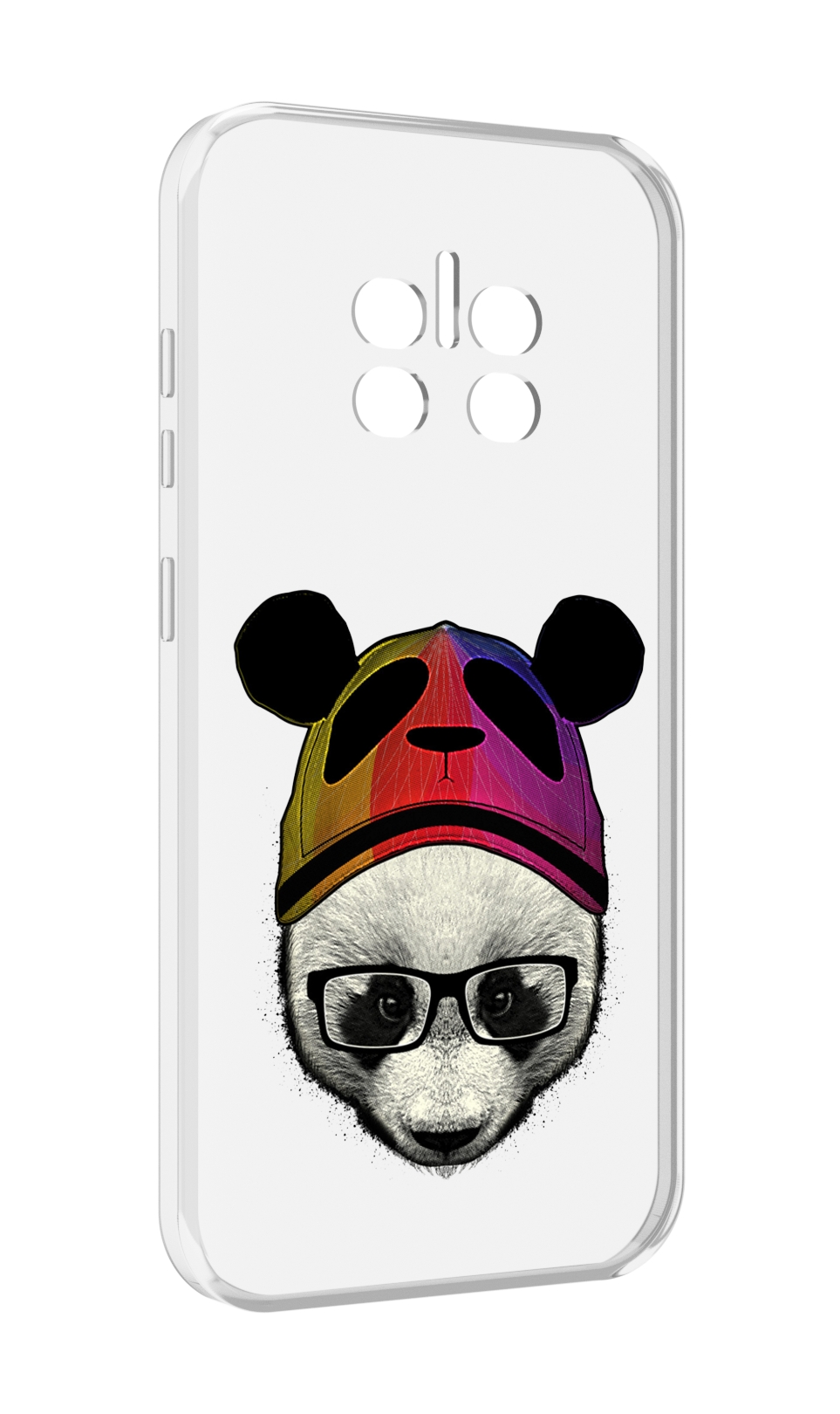 

Чехол MyPads Панда в шапке для Doogee V11, Прозрачный, Tocco