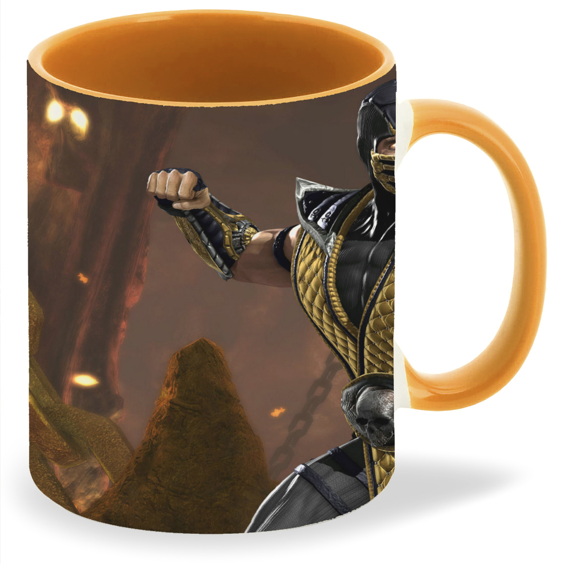 

Кружка CoolPodarok mortal kombat Скорпион, mortal kombat Скорпион