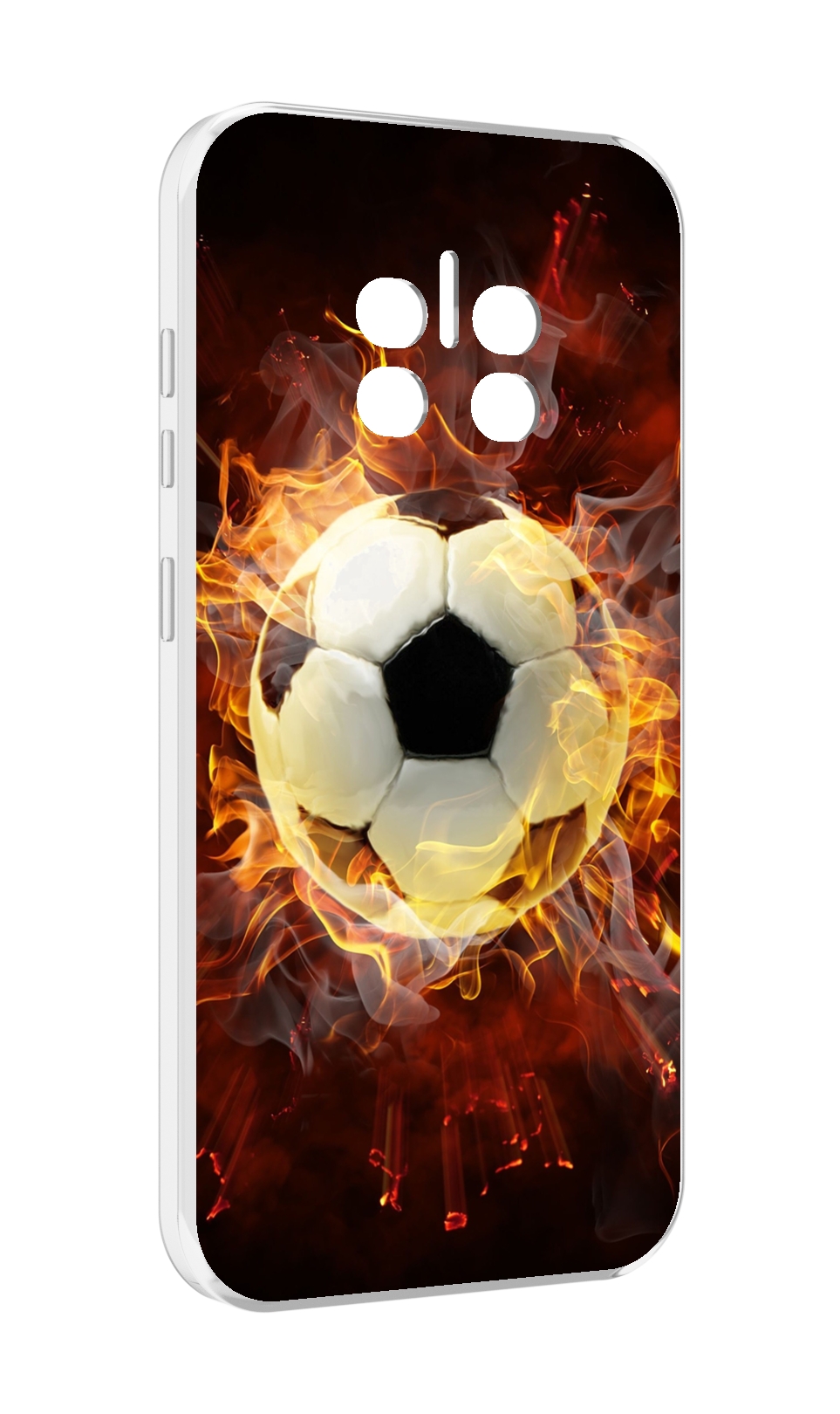 

Чехол MyPads Огненный-мяч для Doogee V11, Прозрачный, Tocco
