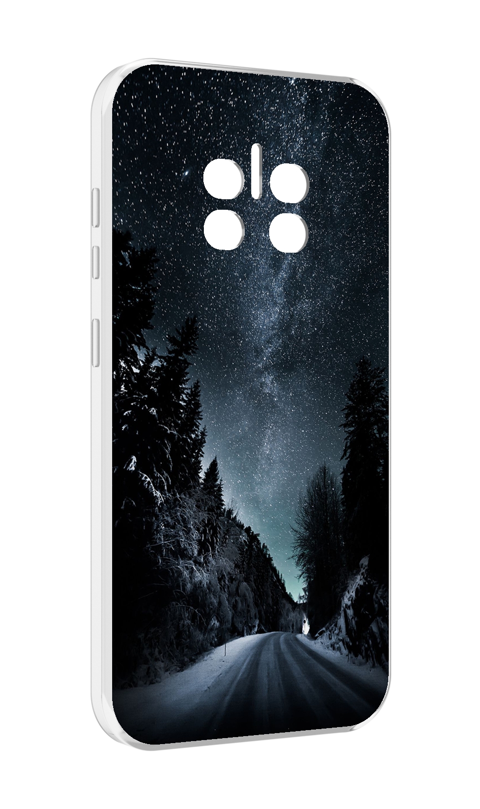 

Чехол MyPads Ночной-лес для Doogee V11, Прозрачный, Tocco