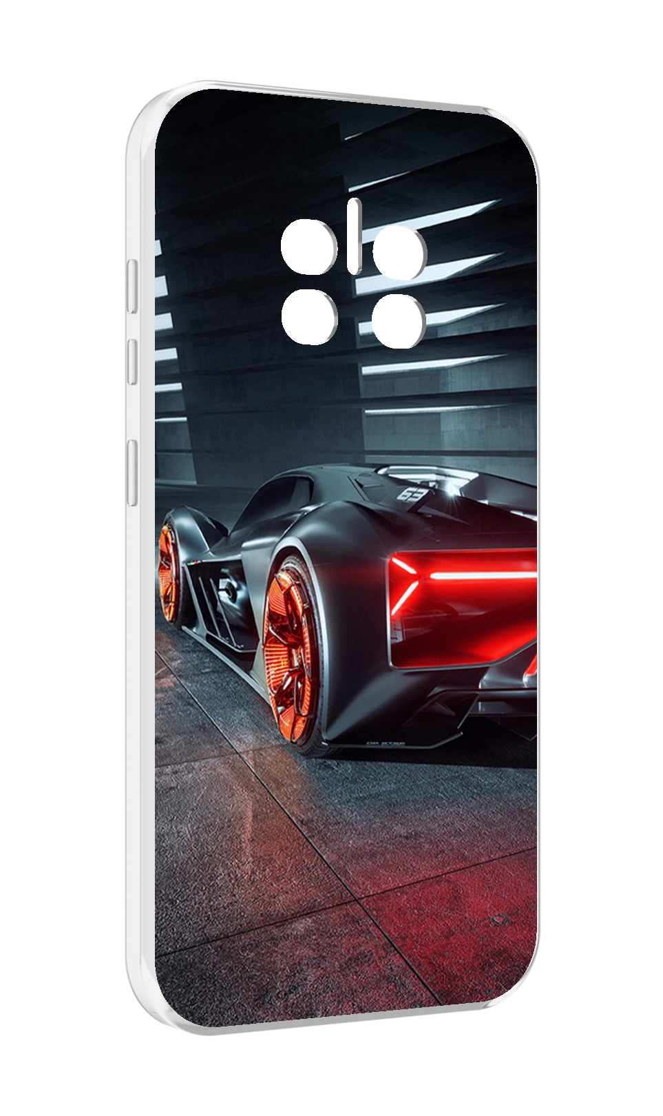 

Чехол MyPads Ночной-город мужской для Doogee V11, Прозрачный, Tocco