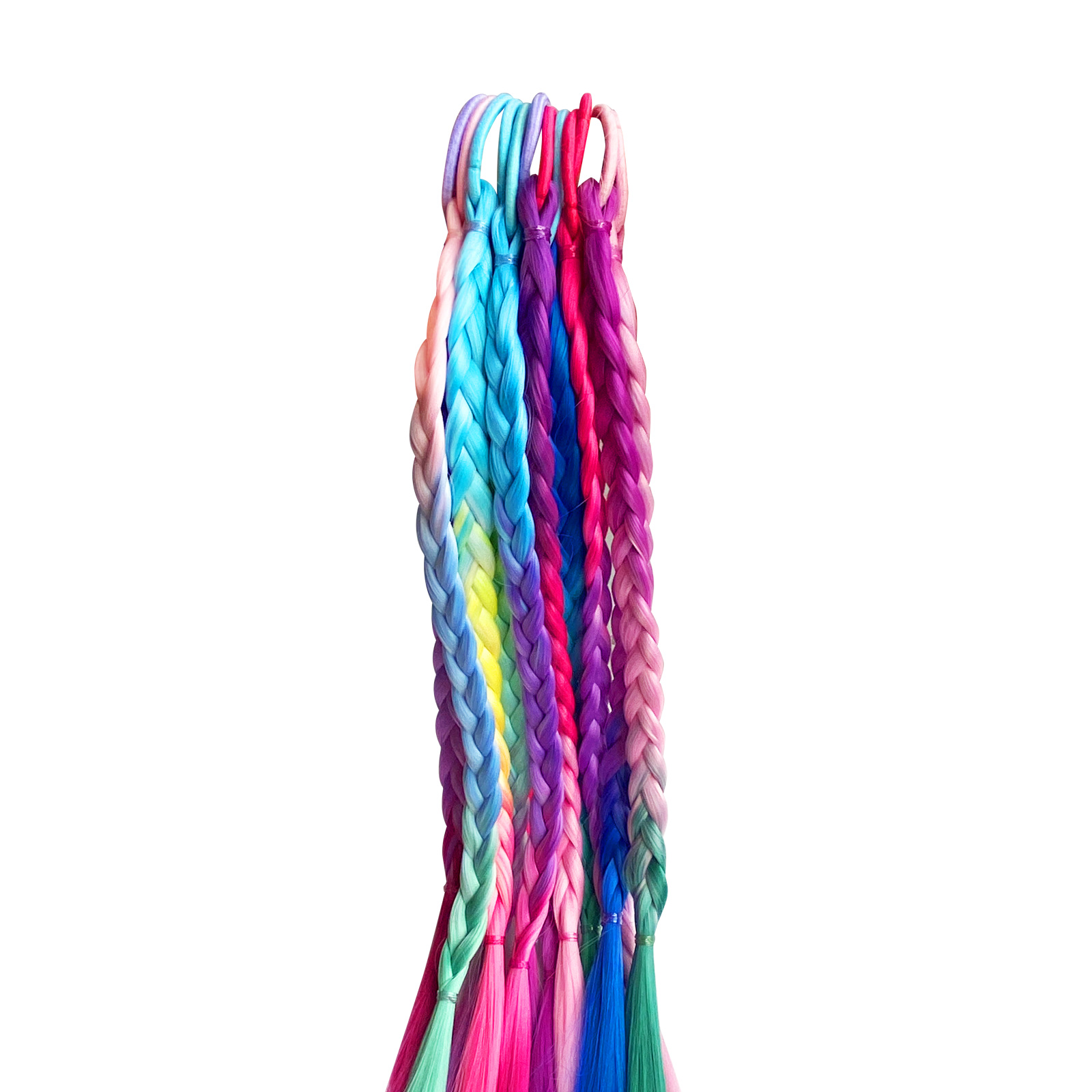 Детские аксессуары для волос Charites цветные косички G216 разноцветный
