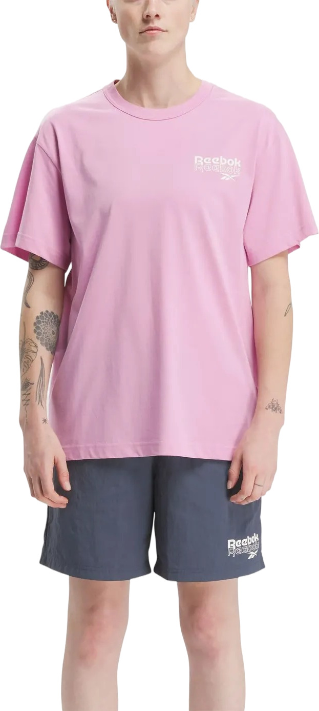 

Футболка мужская Reebok Identity Brand Proud Graphic Short Sleeve T-Shirt розовая S, Розовый, Identity Brand Proud Graphic Short Sleeve T-Shirt