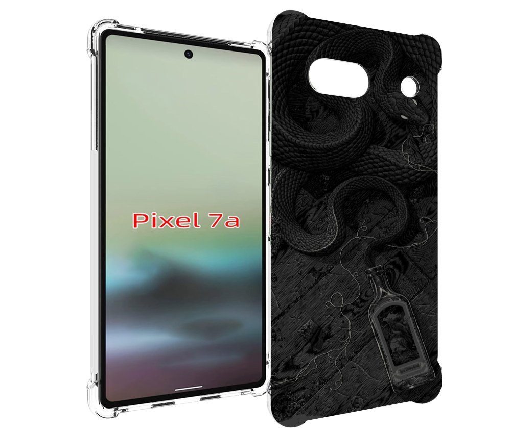 

Чехол MyPads змея с бутылкой для Google Pixel 7A, Tocco