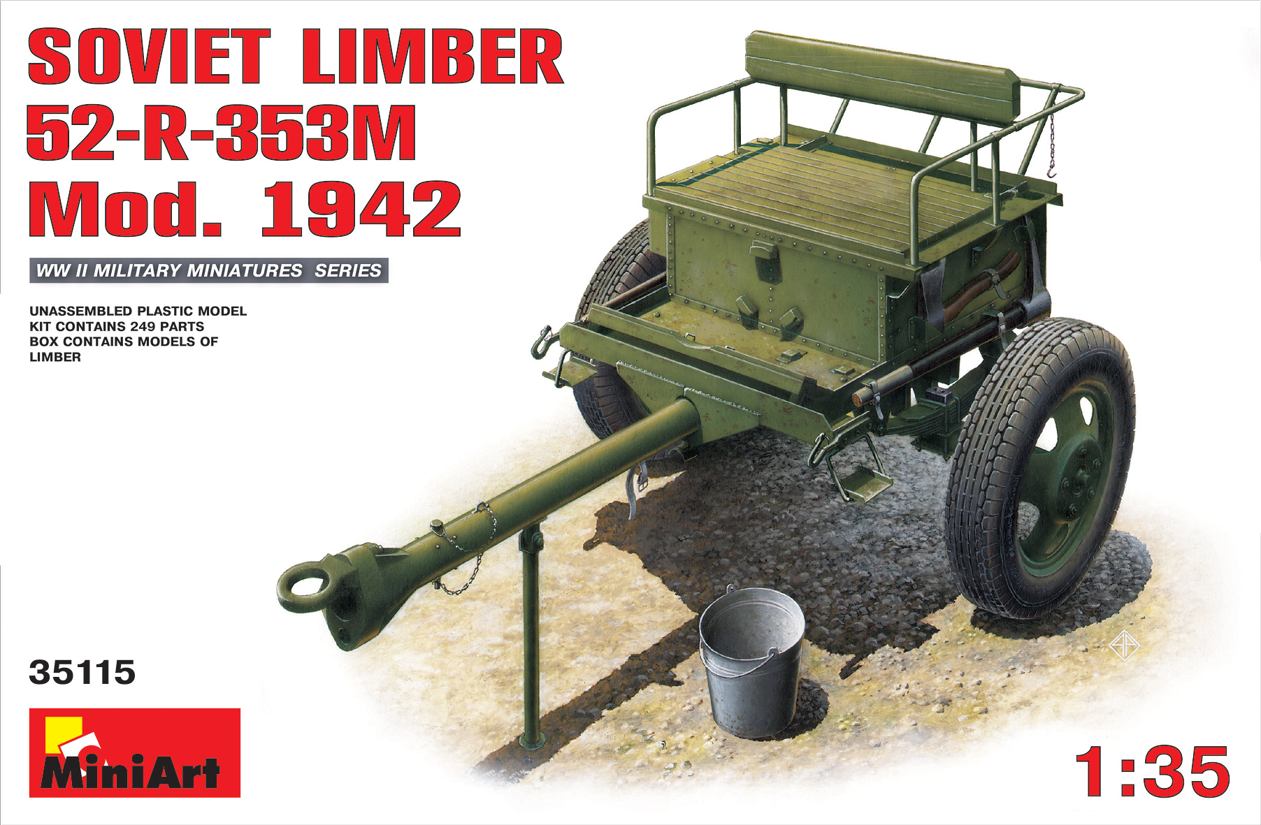 

Сборная модель MiniArt 1/35 Советский Артиллериский Передок 52-Р-353M Мод. 1942 35115