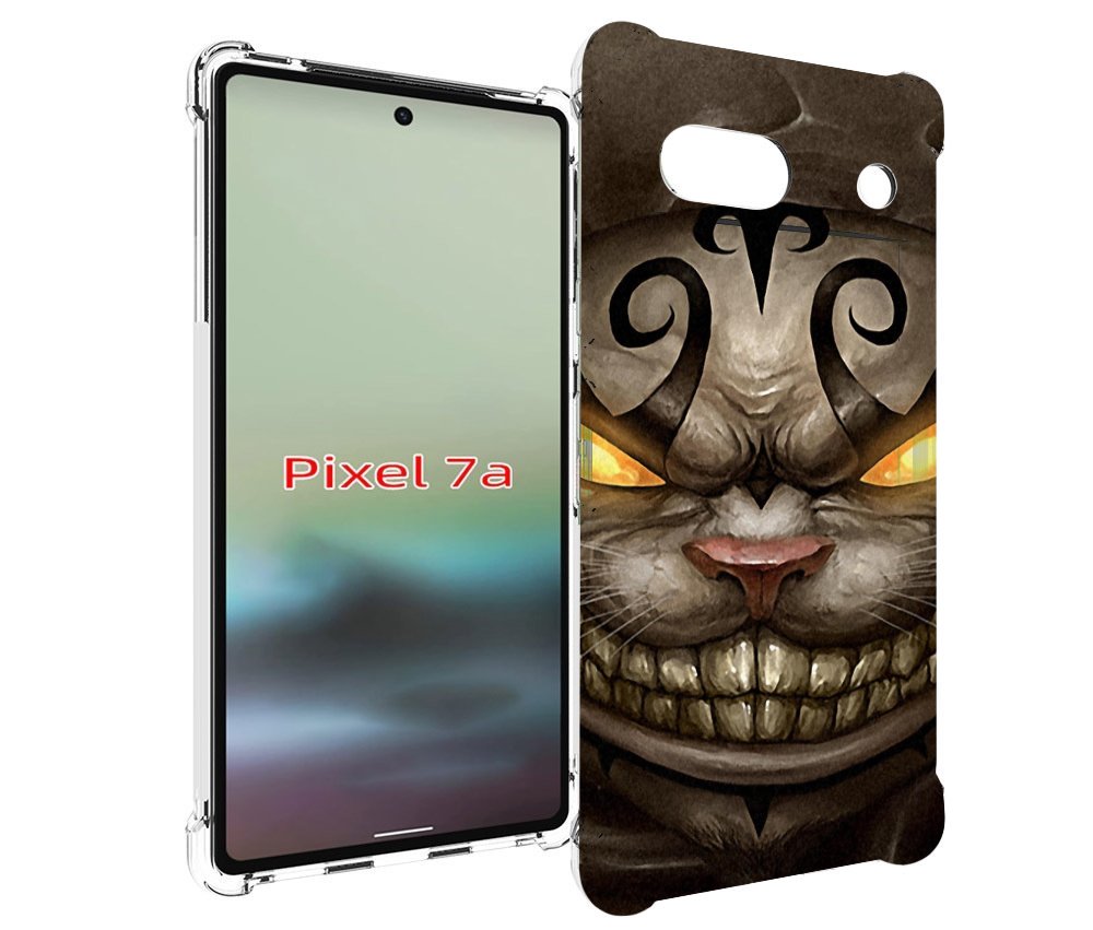 

Чехол MyPads злой котик с желтыми глазами для Google Pixel 7A, Tocco