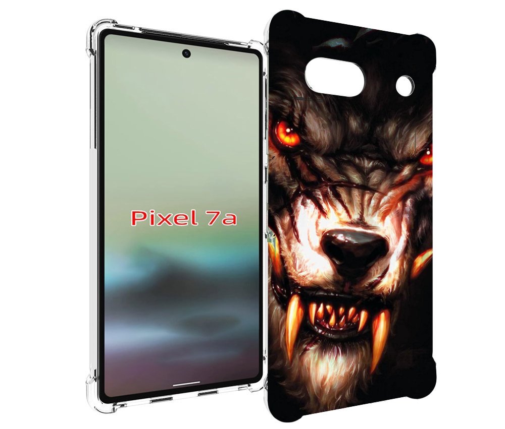

Чехол MyPads злой голодный волк мужской для Google Pixel 7A, Tocco