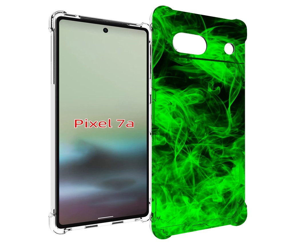 

Чехол MyPads зеленый-дымок для Google Pixel 7A, Tocco