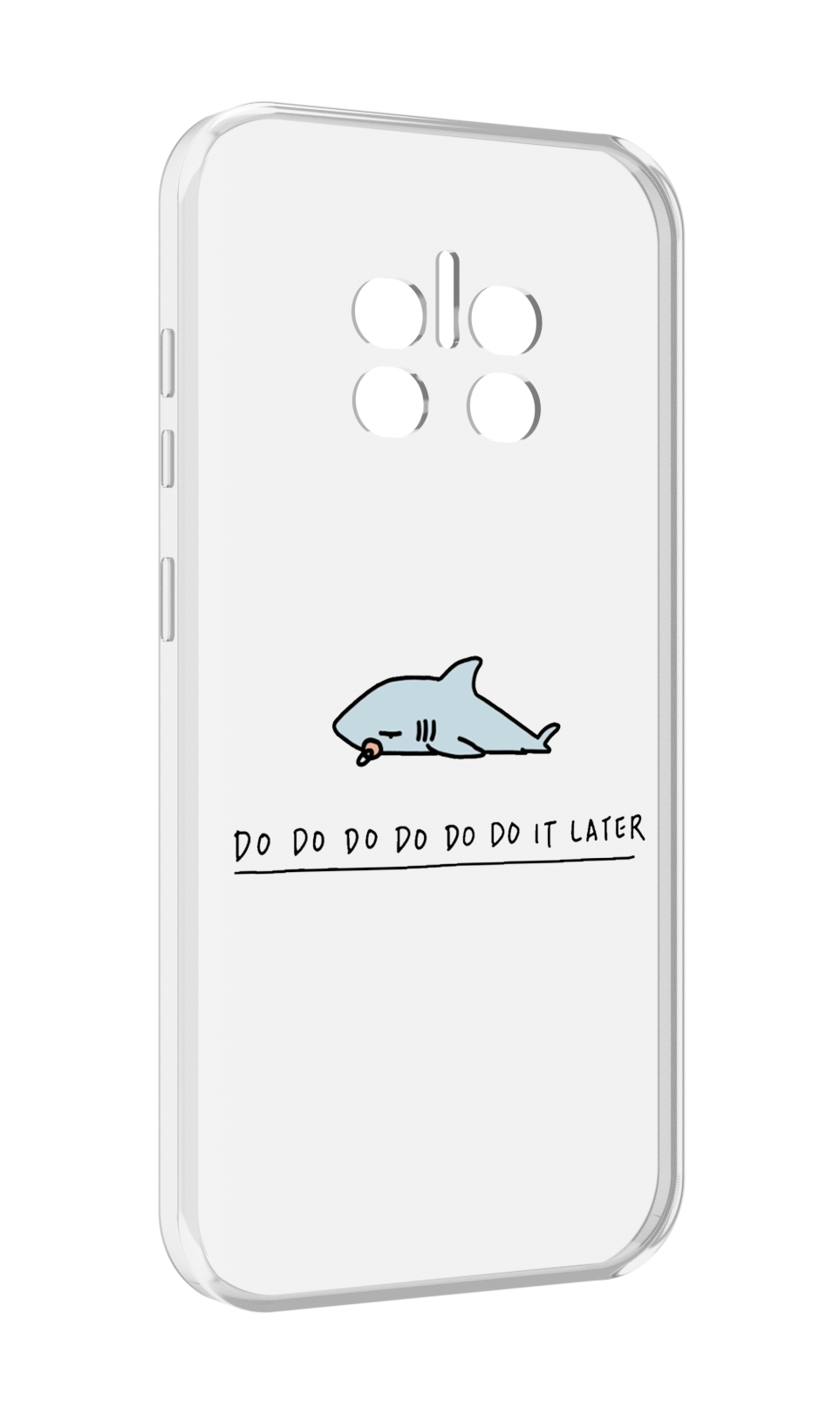 

Чехол MyPads Мини-акула для Doogee V11, Прозрачный, Tocco