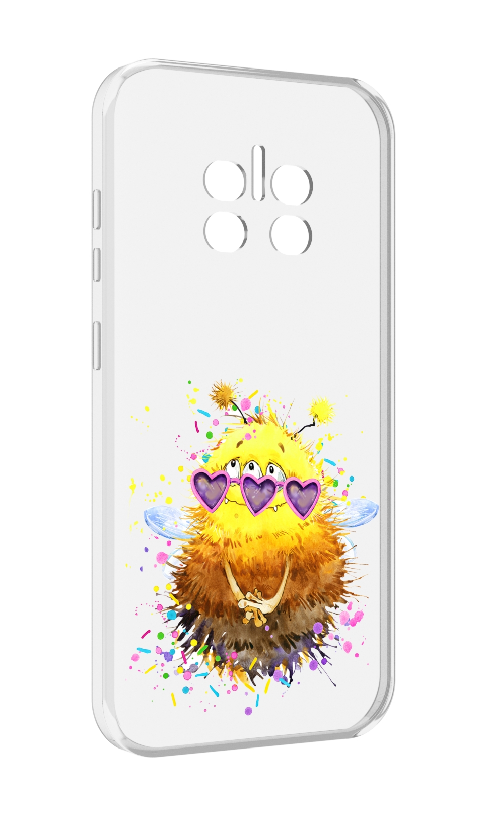 

Чехол MyPads Пушитый шмель для Doogee V11, Прозрачный, Tocco
